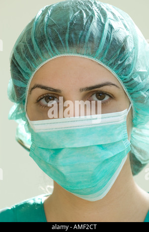 Nahaufnahme eines weiblichen Chirurg Stockfoto
