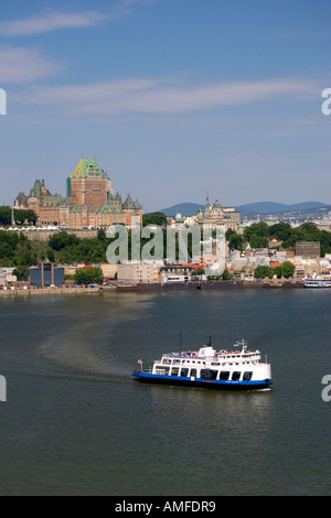 Fähre auf dem St. Lawrence River in Quebec Stadt, Quebec, Kanada. Stockfoto