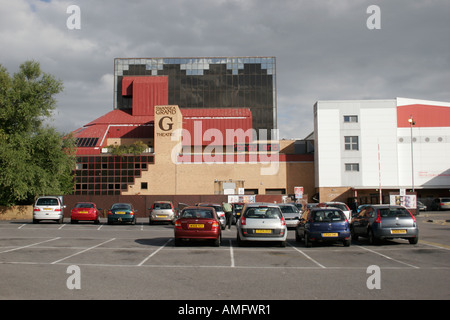 SWANSEA GRAND THEATRE, GESEHEN VON HINTEN, SWANSEA, WEST GLAMORGAN, SÜD-WALES, GROßBRITANNIEN Stockfoto