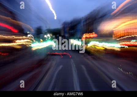 Bewegungs-Bild in Chalk Farm Road Camden Town London Stockfoto