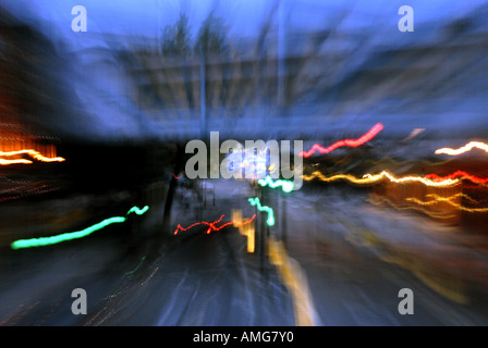 Bewegungs-Bild in Chalk Farm Road Camden Town London Stockfoto