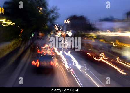 Bewegungs-Bild in Chalk Farm Road Camden Town London Stockfoto