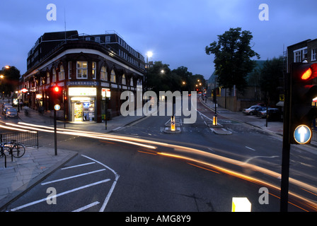 Bewegungs-Bild in Chalk Farm Road Camden Town London Stockfoto