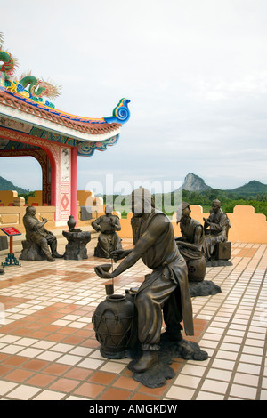 Anek Kusala Sala, der Viharnra Sien chinesische Tempel in Pattaya Thailand Stockfoto