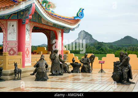 Anek Kusala Sala, der Viharnra Sien chinesische Tempel in Pattaya Thailand Stockfoto