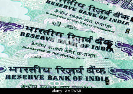 Indische Geld - 100 Rupien Noten / Währung Stockfoto