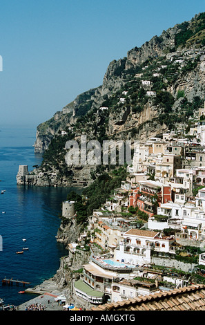 Positano, Amalfiküste, Kampanien, Italien Stockfoto