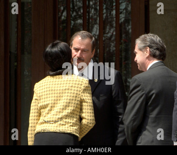 Mexiko, Los Pinos Präsidenten Estate, US-Außenministerin Condoleezza Rice Stockfoto