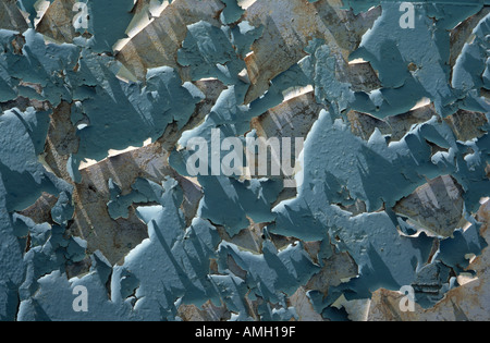 Verfallene Reihe Hütte Wand im Outback, South Australia Stockfoto