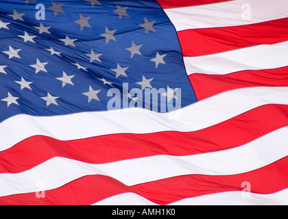 Die amerikanische Flagge, Liberty Island, New York, USA Stockfoto