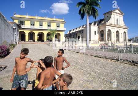 Kuba, Provinz Sancti Spiritus, Trinidad Dorf (Unesco Weltkulturerbe), Brunet Palast Stockfoto