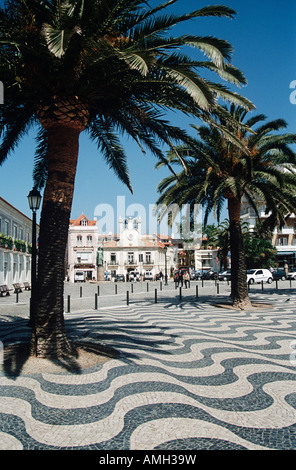 Altstädter Ring, Praca 5 de Outubro, Cascais, in der Nähe von Lissabon, Portugal Stockfoto