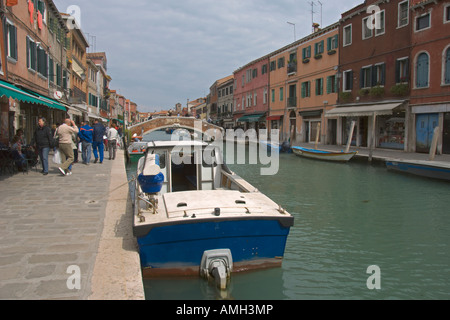 Murano Fondamenta Daniele Manin dei Vetrai Venedig Italien April 2007 Stockfoto