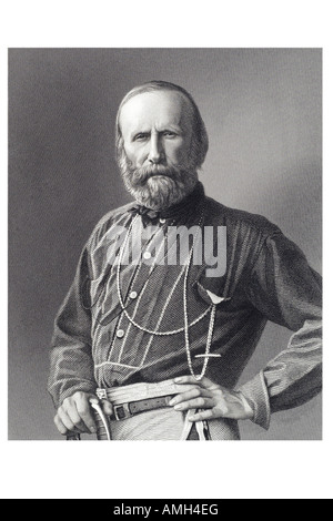 GIUSEPPE GARIBALDI italienische revolutionäre Soldat 1807 1882 Italien Nationalismus Patriot, Imperial: Dictionary of universal biography Stockfoto