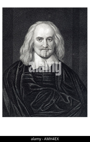 THOMAS HOBBES englische politische Philosoph 1588 1679 The Leviathan 1651 westliche politische Philosophie Geometrie Physik der Gase Stockfoto