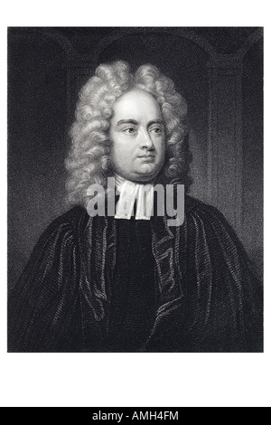 Jonathan Swift 1667 1745 Anglo Irish Autor Satiriker Dichter Geistlicher Gulliver s reist Schlacht der Bücher A Geschichte von der Wanne Imperi Stockfoto