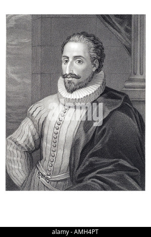 Miguel Cervantes Saavedra de 1547 1616 spanische Spanien Schriftsteller Schriftsteller Dichter Dramatiker einflussreiche Persönlichkeiten Literatur mag Stockfoto