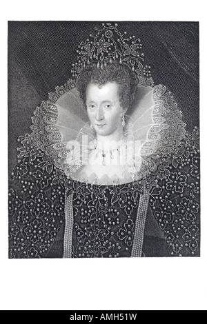 Queen Elizabeth ich 1. erste 1533 1603 aufwendig verzierten Kleid verziert Spitze ruff Perle England Irland Jungfrau Gloriana Faerie gehen Stockfoto