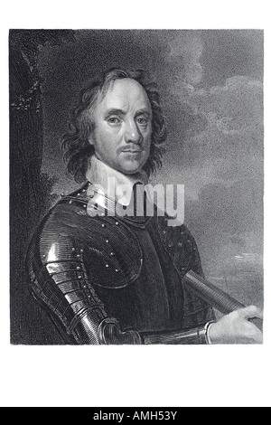Oliver Cromwell 1599 1658 englischen Soldaten Staatsmann Oberbefehlshaber parlamentarischen Kräfte militärische politischen Führer England Geneh- Stockfoto