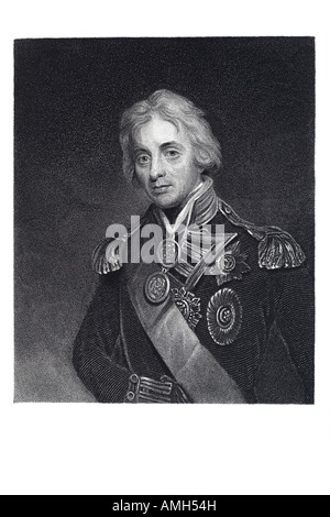 Horatio Nelson Viscount Nelson Lord Nelson 1758 1805 britische Marine-Kommandant Trafalgar einheitliche English England UK United Kingdom Stockfoto