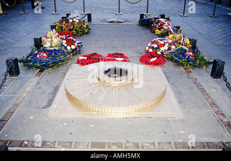 Grab des unbekannten Soldaten, Arc de Triomphe, Place Charles de Gaulle, Paris, Frankreich Stockfoto