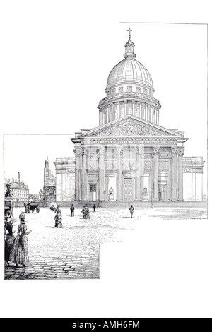 Stellen Sie du Pantheon der Götter-LQ Kirche gewidmet St. Genevieve berühmte Grabstätte Neoklassizismus neoklassischen 5 t Stockfoto