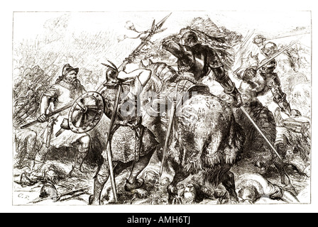 Schlacht von Pinkie Cleugh Fluß Esk Musselburgh, Schottland Krieg der rauhen anflehen letzte Schlacht kämpfte zwischen schottischen Englisch Roya Stockfoto