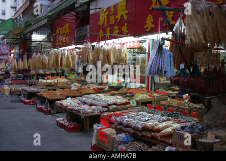 Tai Po Markt Hongkong Stockfoto