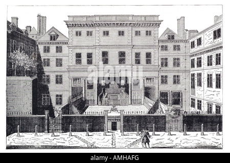 1750 alte Sitzung Hausgesetz old Bailey Gericht Verbrechen strafrechtliche zentrale Studie rechtliche London City urban größere Residenzstadt England E Stockfoto