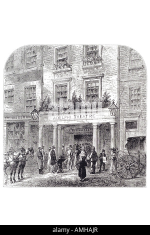 1860 Adelphi Theater strand Unterhaltung beliebte Show Musik Tanz London größere Hauptstadt England Englisch Großbritannien britische UK Uni Stockfoto