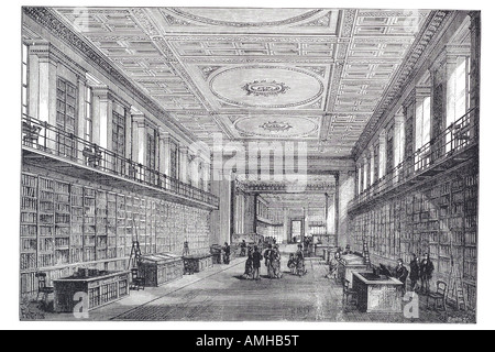 1880 König Bibliothek Museum Central City royal urban London größere Hauptstadt England Englisch Großbritannien britische UK United Kingdom GB Stockfoto