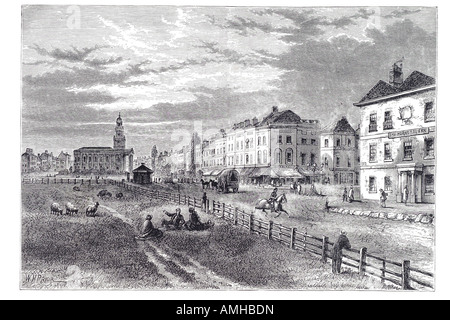 1830 Kennington gemeinsame Kirche SE11 Chartistischen Speakers' Corner Methodist Gründer George Whitefield John Wesley Cricket Veranstaltungsort Lond Stockfoto