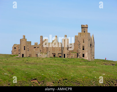 Slains Castle in der Nähe von Cruden Bay gebaut 1597 in der Nähe von Aberdeen Aberdeenshire Sommer Highland Region Schottland August 2007 Stockfoto