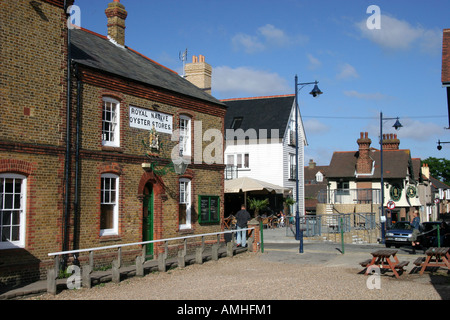 Die Royal Native Oyster Stores Gebäude in Whitstable Kent Stockfoto