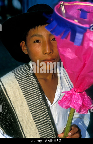 1, 1, Mexikanische junge, Mexikanische, Junge, Porträt, Guelaguetza Festival, Oaxaca, Oaxaca de Juárez, Oaxaca, Mexiko Stockfoto