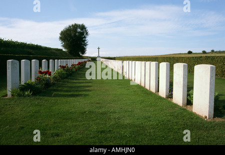 Beaumont-Hamel British Cemetery Somme Frankreich Stockfoto