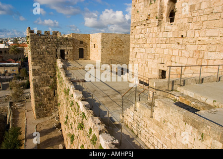 Die Kreuzfahrerburg erbaut von den Franken im 12. Jahrhundert Byblos, Libanon Stockfoto