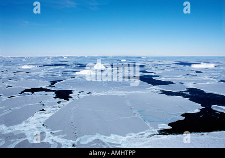 Packeis in der Weddell-Meer Antarktis Antarktis Eis zusehends Eislandschaften Eisschollen Kaelte Entwurfsprojekten Meer Meereis Natu Stockfoto