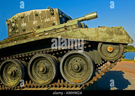 Centaur-Tank in der Nähe von Pegasus-Brücke in der Normandie Frankreich Stockfoto