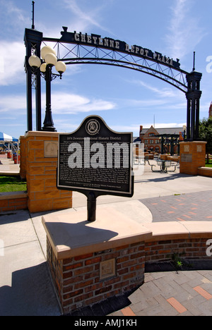 Cheyenne Depot Plaza in der Innenstadt von Cheyenne Wyoming WY Stockfoto