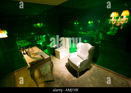 Opulente Toilette im Lan ein gehobenes Restaurant, entworfen von Philippe Starck-Beijing-China Stockfoto