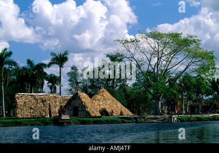 Kuba, Matanzas, Nationalpark Zapata, Guama, Schatzlagune, Laguna del Tesoro, Feriendorfes Stockfoto