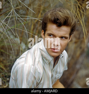 Bobby Vee im outdoor Portrait 1959-61 Stockfoto