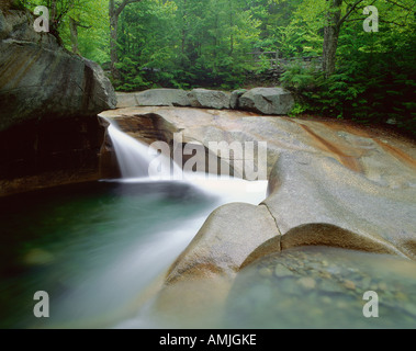 Das Becken, Pemigewasset River, Franconia Notch State Park, New Hampshire, USA Stockfoto