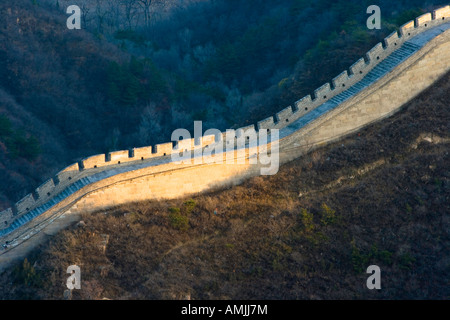 Die chinesische Mauer bei Badaling Beijing China Stockfoto
