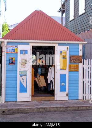 Geschenk-Shop Cheeseburger im Paradies Le wählen Sie Snack Bar St. Barts Stockfoto