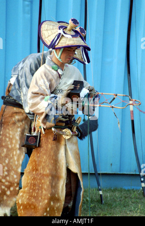 Yabusame Archer, Japan in den Park Kulturfestival, Hyde Park, London, Großbritannien Stockfoto