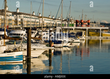 Szene Brighton Marina Boot nautische Schiffe Stockfoto