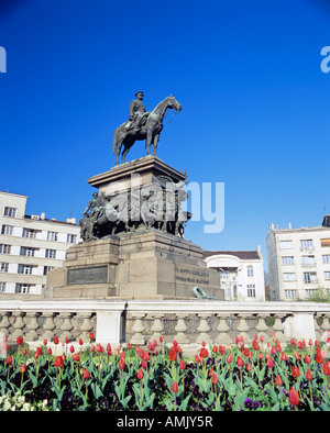 Alexander II.-Statue vor der Nationalversammlung Gebäude in Sofia die Hauptstadt von Bulgarien Stockfoto