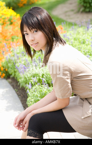 Porträt der jungen Frau Stockfoto